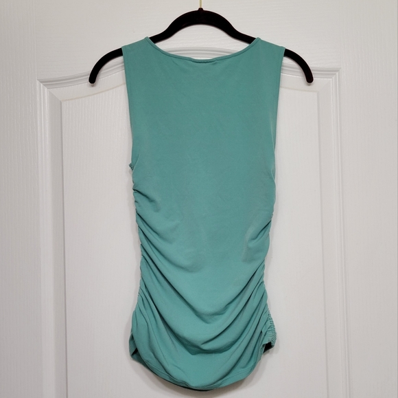 Express Tank Top V-Neck with Ruching Womens M - Picture 2 of 4